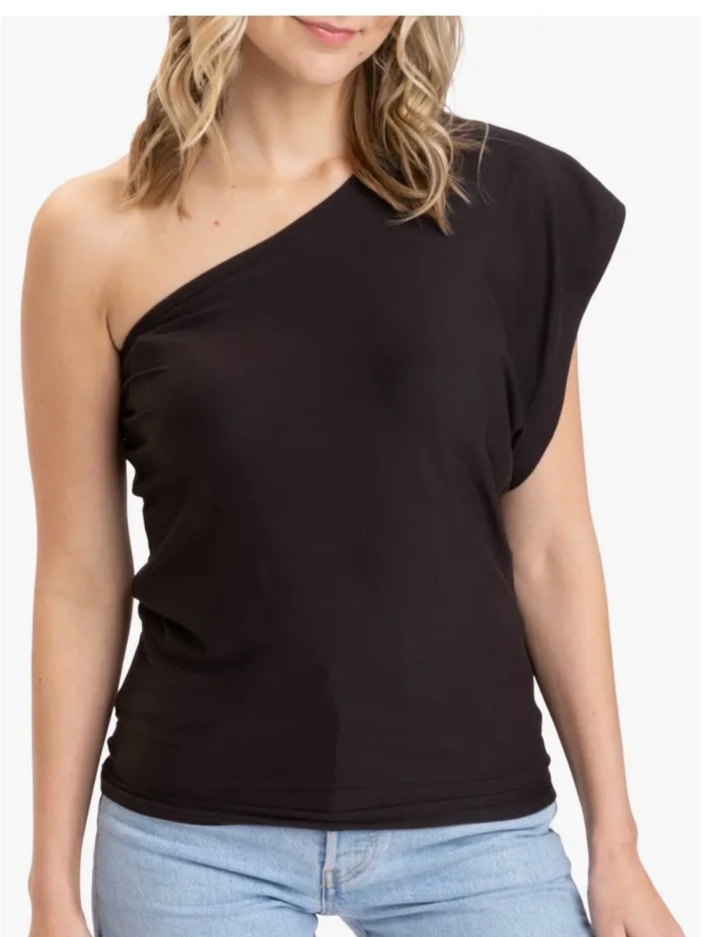 NWT Threads 4 Thought Shivani Luxe Jersey One-Shoulder Top- 2X